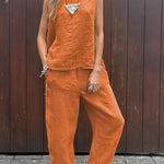 Elegantes zweiteiliges Ensemble in ärmelloser Form – Produktansicht 5