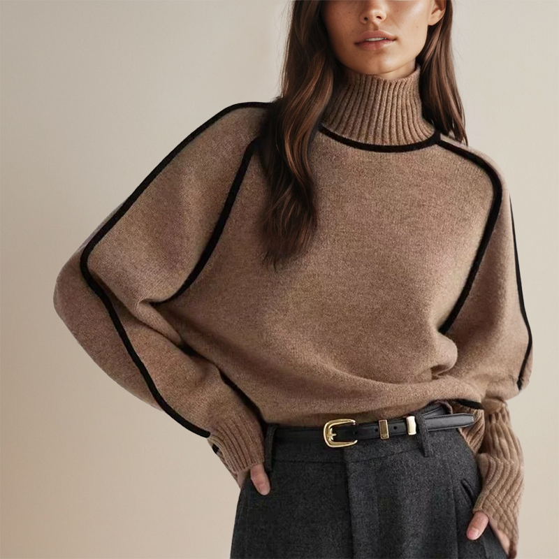 Raffinierter Oversize-Rollkragenpullover – Produktansicht 2