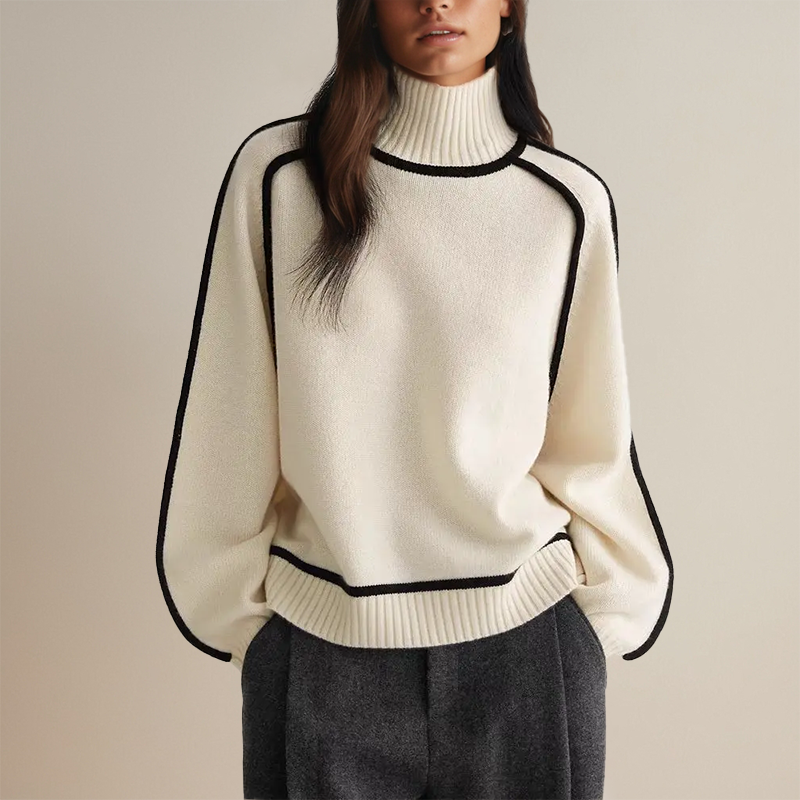 Raffinierter Oversize-Rollkragenpullover – Produktansicht 3