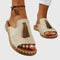 Bequeme Boho-Sandalen mit Quasten – Produktansicht 4