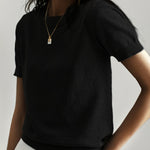 Kurzarm-T-Shirt in zeitlosem Stil – Produktansicht 8