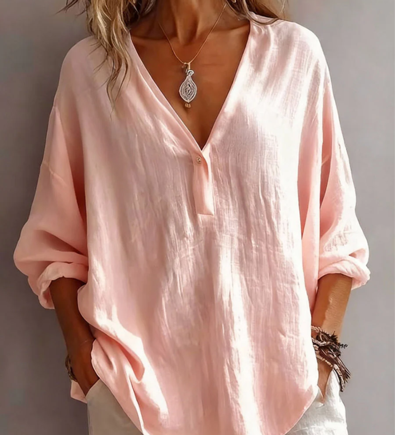 Klassische Bluse mit schlichtem Design – Produktansicht 2