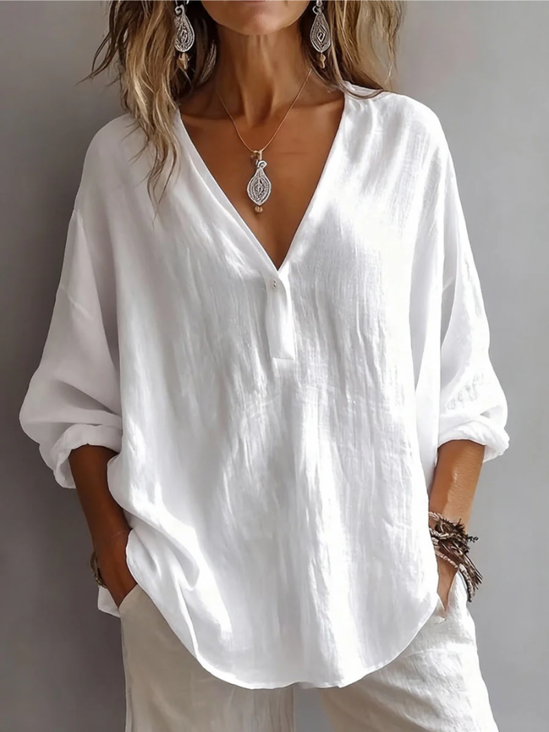 Klassische Bluse mit schlichtem Design – Produktansicht 4