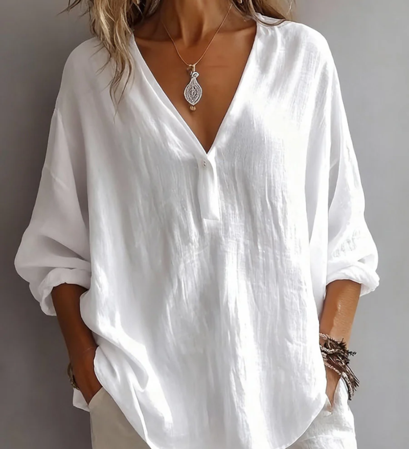 Klassische Bluse mit schlichtem Design – Produktansicht 4