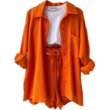 Bequemes Set aus Oberteil und Shorts – Produktansicht 5