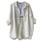 Bequemes Set aus Oberteil und Shorts – Produktansicht 10