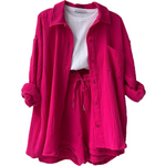 Bequemes Set aus Oberteil und Shorts – Produktansicht 12