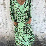 Bequemes Maxikleid im Leopardenmuster – Produktansicht 3