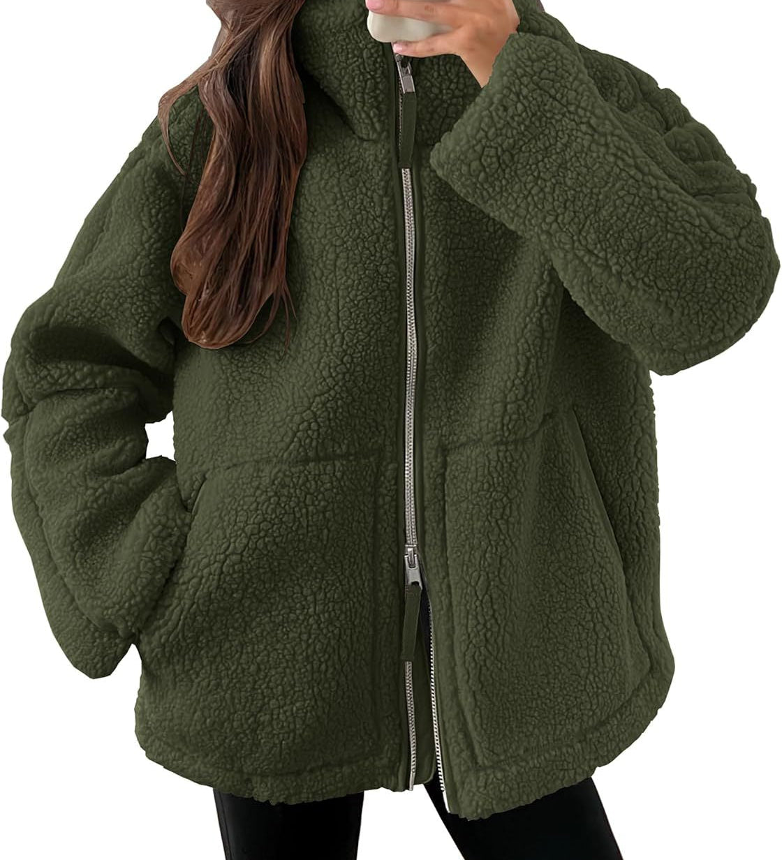Fleecejacke mit Reverskragen – Produktansicht 8