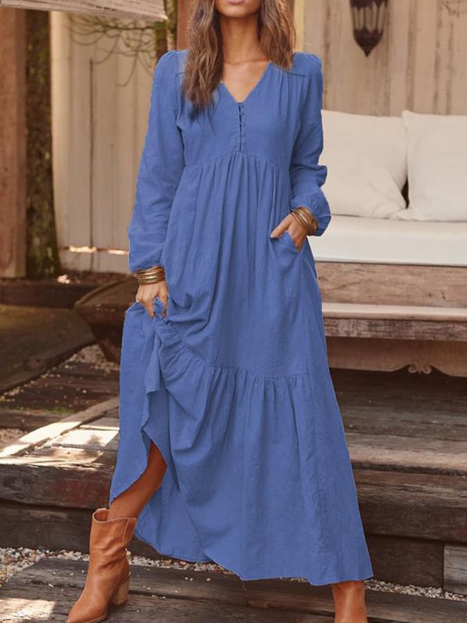 Elegantes Kleid mit Blumenmuster – Produktansicht 3