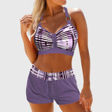 Bequemer hochtaillierter Rippbikini – Produktansicht 4