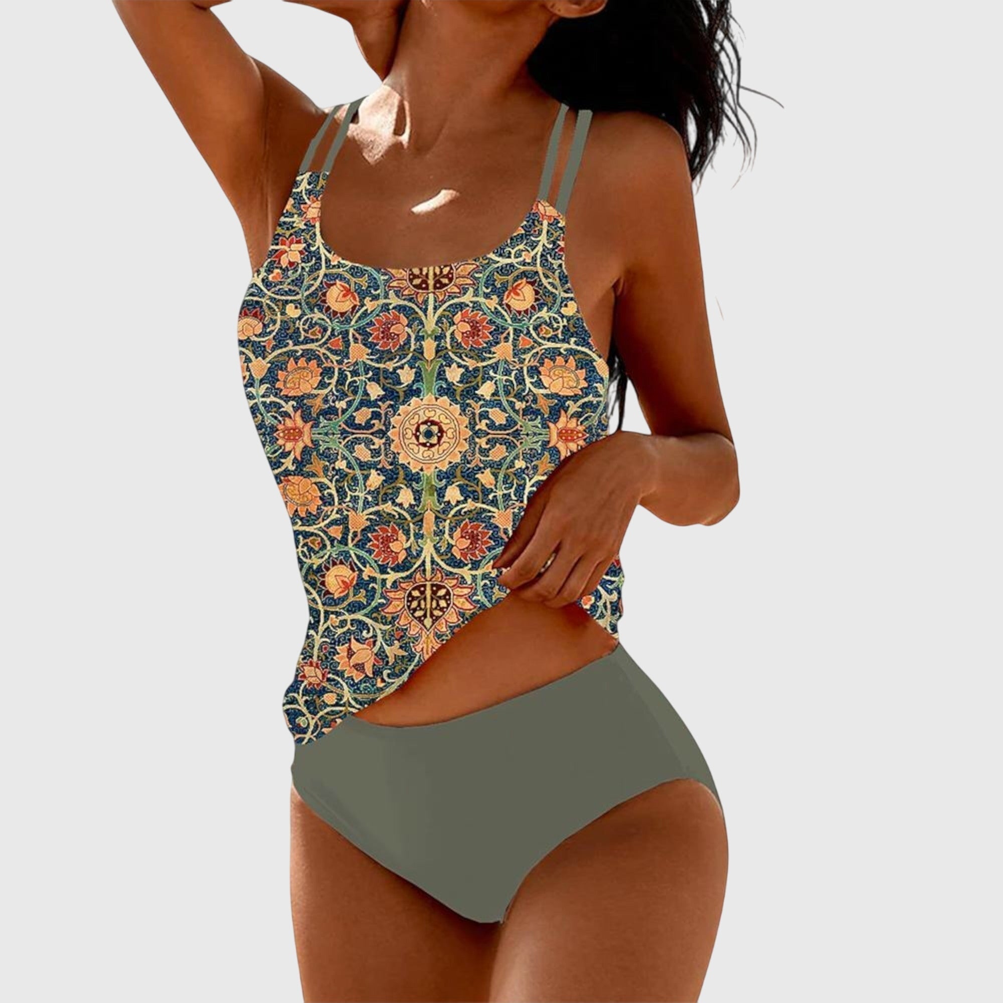 Bequemes Badeanzug-Set mit Sommerprint – Produktansicht 1