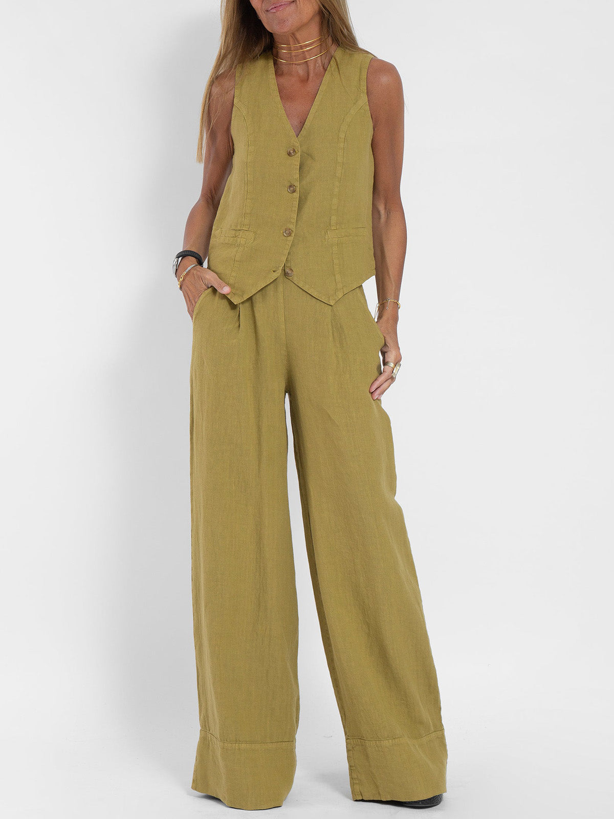 Elegantes Set aus Weste und Hose – Produktansicht 3