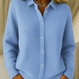 Klassische Strickjacke mit Knopfleiste – Produktansicht 2