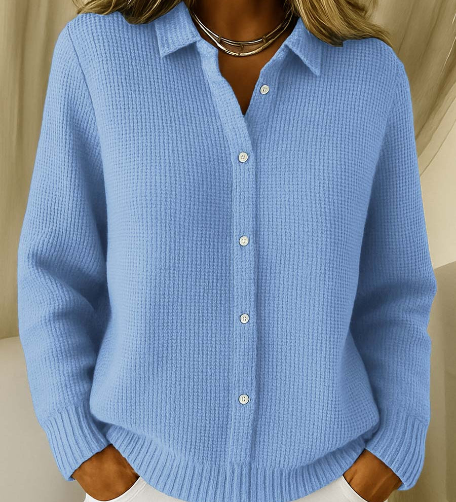 Klassische Strickjacke mit Knopfleiste – Produktansicht 2