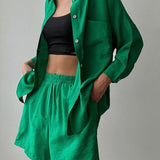 Elegantes zweiteiliges Ensemble im Oversize-Schnitt – Produktansicht 6