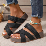 Bequeme geflochtene Sandalen – Produktansicht 9