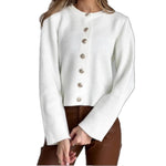 Minimalistische Strickjacke mit Knopfleiste – Produktansicht 5