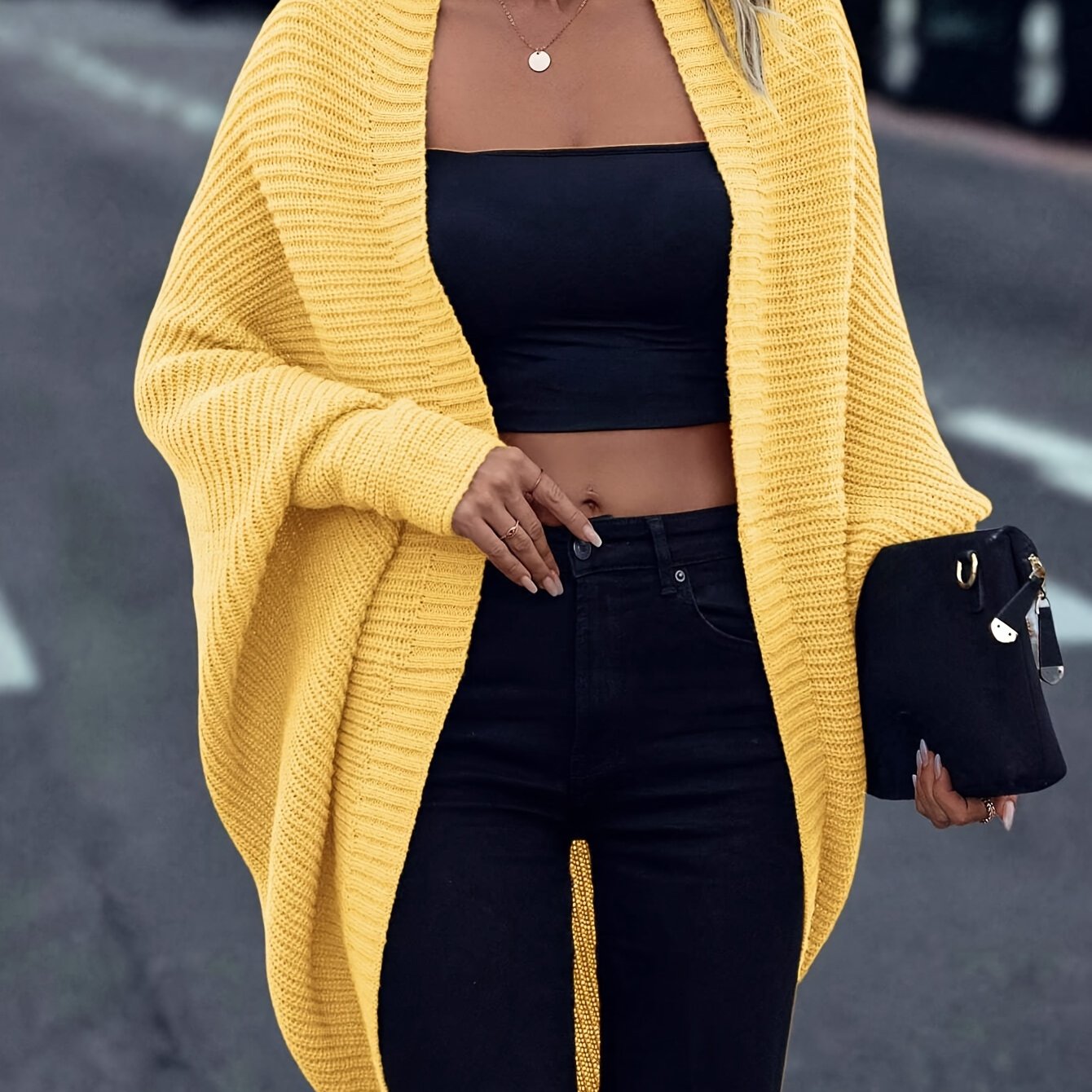 Oversize-Strickweste zum lässigen Layern – Produktansicht 3