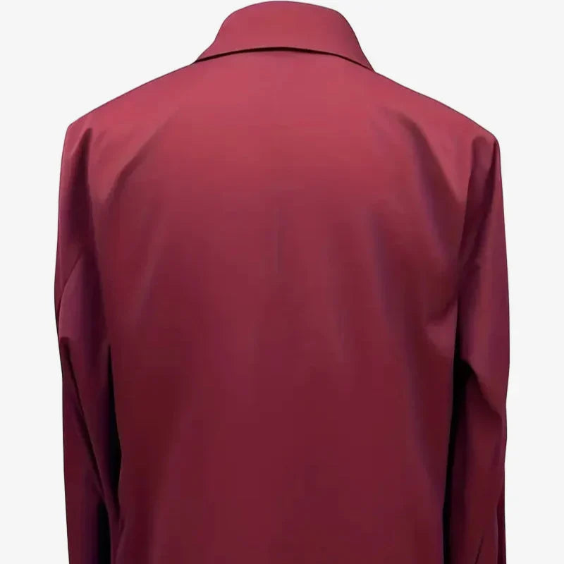 Elegante Satinbluse mit tiefem V-Ausschnitt – Produktansicht 9