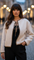 Kurze strukturierte Jacke mit Binddetail – Produktansicht 2