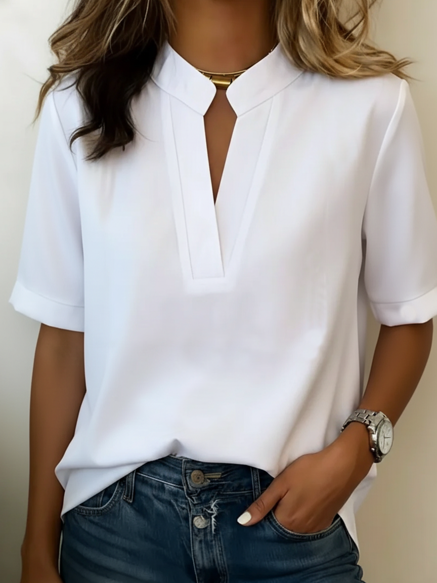 Klassische Bluse mit elegantem Kragen – Produktansicht 8