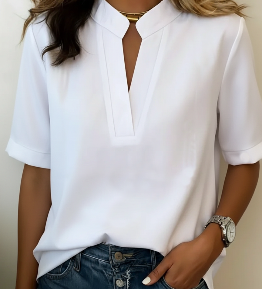 Klassische Bluse mit elegantem Kragen – Produktansicht 8