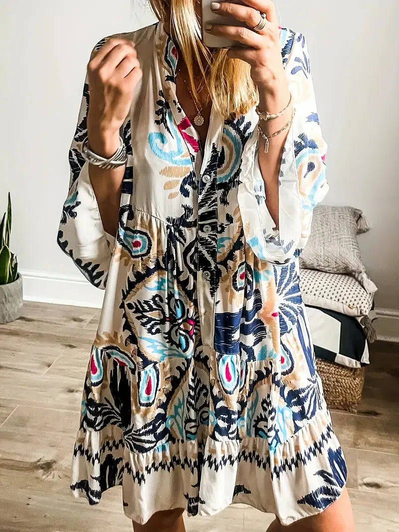 Bequemes Boho-Tunikakleid – Produktansicht 4