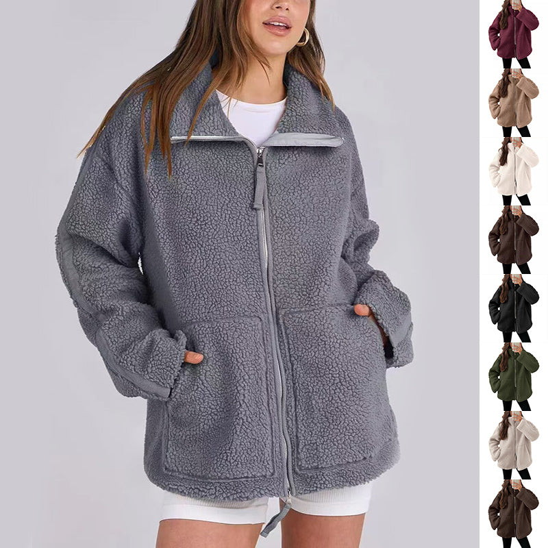 Fleecejacke mit Reverskragen – Produktansicht 1