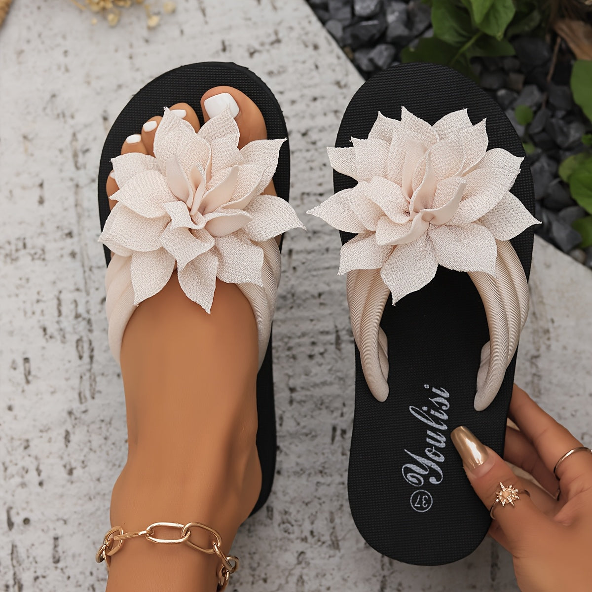 Bequeme Blumensandalen – Produktansicht 1