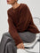 Unifarbener Grobstrick-Pullover in bequemer Passform – Produktansicht 9