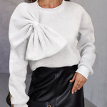 Eleganter Strickpullover mit Schleifendetail – Produktansicht 7