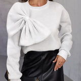 Eleganter Strickpullover mit Schleifendetail – Produktansicht 7