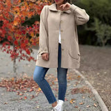 Langer Wintermantel für Damen – Produktansicht 2