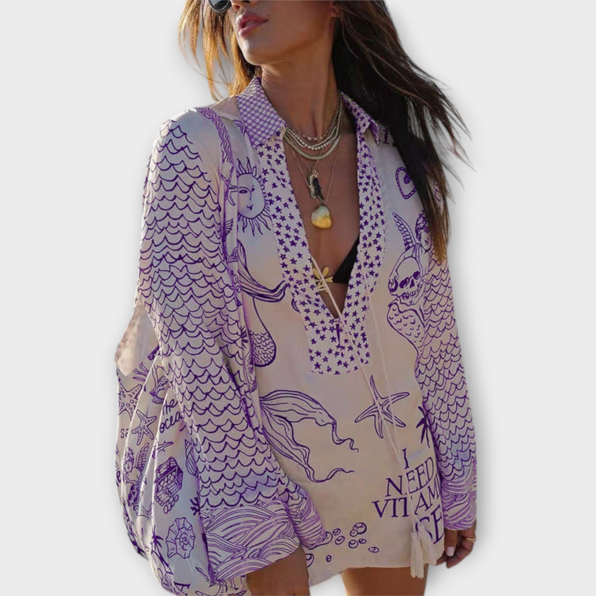 Elegantes zweiteiliges Ensemble im Boho-Stil – Produktansicht 6