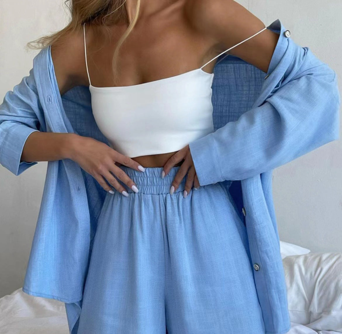 Elegantes zweiteiliges Ensemble im Oversize-Schnitt – Produktansicht 3