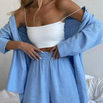 Elegantes zweiteiliges Ensemble im Oversize-Schnitt – Produktansicht 3