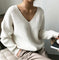 Bequemer Oversize-Pullover mit V-Ausschnitt – Produktansicht 4
