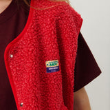 Ärmellose Strickweste aus Lammwolle mit Knopfleiste – Produktansicht 15