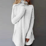 Rollkragenpullover in handgestrickter Optik – Produktansicht 3