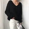Bequemer Oversize-Pullover mit V-Ausschnitt – Produktansicht 5