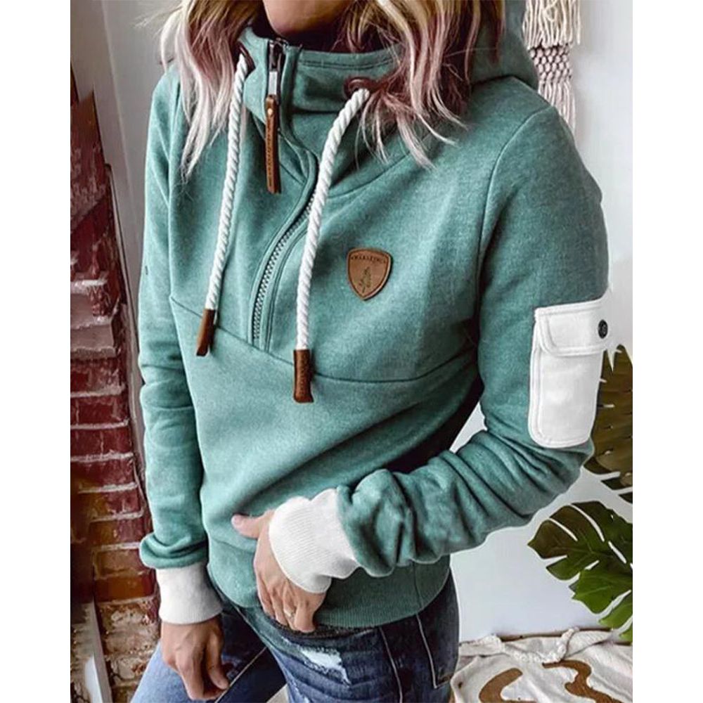 Weicher Hoodie aus dickem Strick – Produktansicht 2
