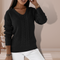 Weicher Feinstrick-Pullover mit V-Ausschnitt – Produktansicht 6