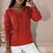 Weicher Feinstrick-Pullover mit V-Ausschnitt – Produktansicht 5