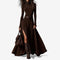 Elegantes langes Kleid mit Gürtel – Produktansicht 1