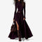 Elegantes langes Kleid mit Gürtel – Produktansicht 2