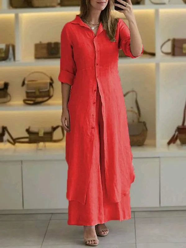 Elegantes zweiteiliges Ensemble mit Kleid – Produktansicht 4