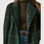Langer Tweed-Mantel für Damen – Produktansicht 3