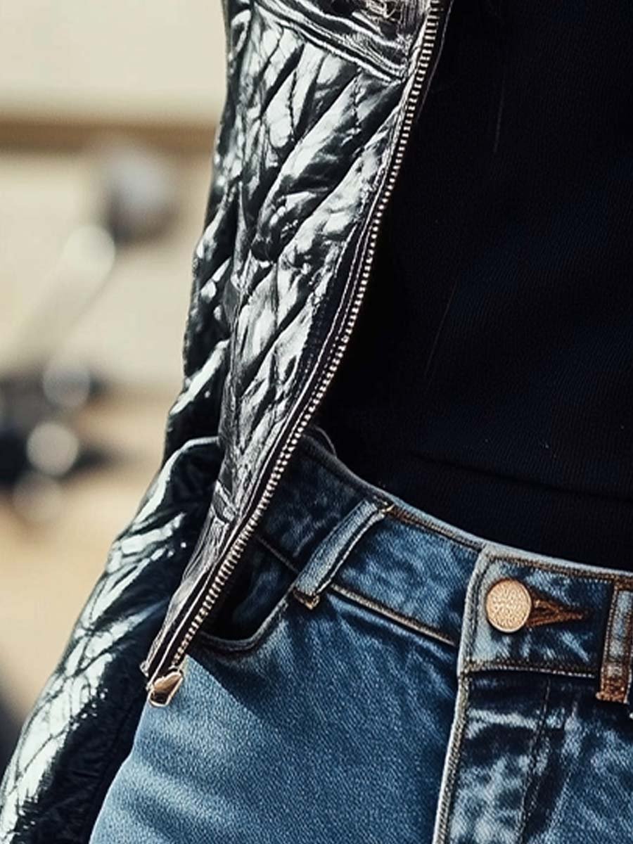 Lederjacke für Damen – Produktansicht 3