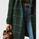 Langer Tweed-Mantel für Damen – Produktansicht 4